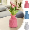thumbnail image 1 of LiUMX Plastic Flower Vase for Home & Wedding Decor | Modern Floral Arrangement Centerpiece | Blue Pink White Colors | 5.71x4.13x4.13 Inches, 1 of 5