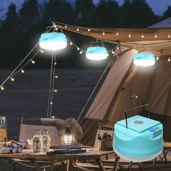 LiUMX Portable LED Camping Light with USB Charging, IP67 Waterproof, 3-Gear Dimming & Magnetic Base for Outdoor Emergency, Hiking and Household Use