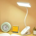 thumbnail image 1 of LiUMX Rechargeable Clip On Reading Light with 3 Color Modes & Stepless Dimming, 800mAh Battery USB Desk Lamp, Flexible Gooseneck for Bed, Book, Dorm, Study, 1 of 5