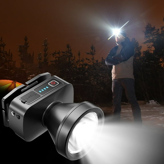 LiUMX Rechargeable LED Flashlight with Side Light | 3 Modes for Outdoor Work & Camping | Weather-Resistant & Hands-Free Design | 3.5x15.5cm Portable Light
