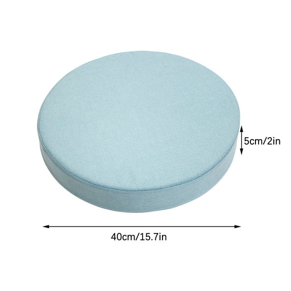 LiUMX Round Outdoor Chair Cushion | Waterproof Patio Furniture Cushion with Ties | Light Density Foam Support | Removable Cover for Easy Cleaning | 1-Piece Set