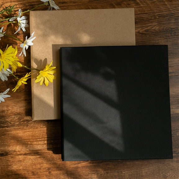 LiUMX Self-Adhesive Magnetic Scrapbook Album | DIY Photo Album for 3x5 4x6 5x7 6x8 8x10 Photos | 40 Pages Linen Cover | 11x10.6 Inch Size | Perfect for Travel Wedding Memory Books