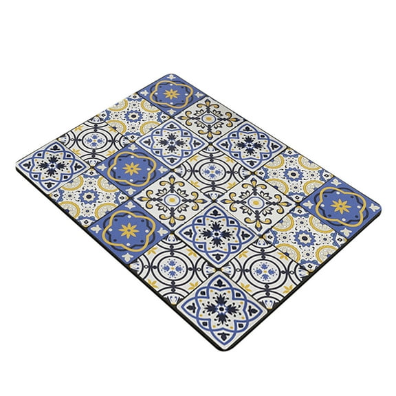 LiUMX Silicone Insulation Mat for Kitchen Counter, Non-Slip Absorbent Drying Pad & Hot Plate Trivet, 16x12 Inch Waterproof Heat-Resistant Dish Mat, Easy to Clean