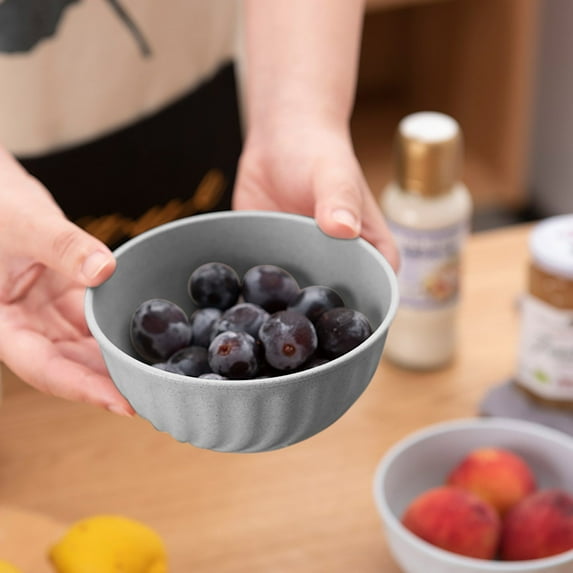 LiUMX Straw Bowl for Kids | Eco-Friendly Children's Tableware | Safe Rice Bowl | Household Kitchen Dishware | 13x13x6.2cm