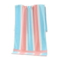 thumbnail image 1 of LiUMX Striped Cotton Bath Towel - Ultra Absorbent 28.7x13.3in Hand/Face Towel - Soft & Quick-Dry for Gym, Spa & Travel - Multi-Color Options, 1 of 5