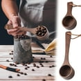 thumbnail image 1 of LiUMX Wooden Coffee Scoop | Natural Solid Wood Measuring Spoon | Long Handle for Coffee Beans Tea Protein Powder | Food Grade Kitchen Utensil for Home Restaurant Hotel, 1 of 5