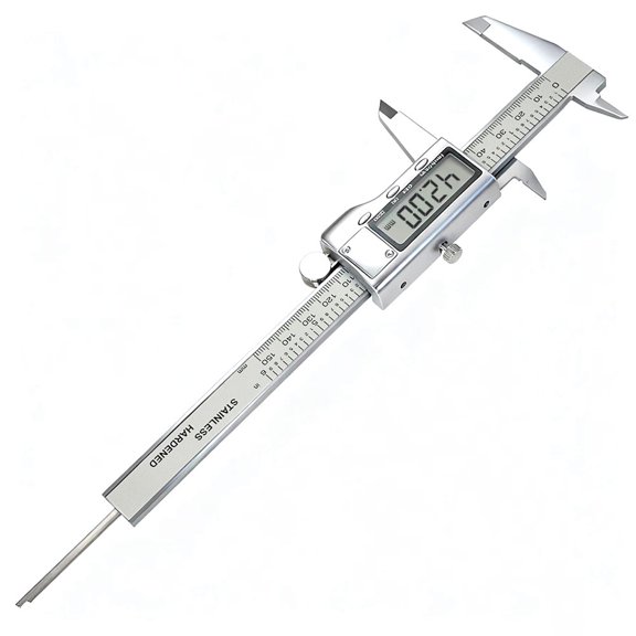 LiWei Digital Vernier Caliper, 150mm Hardened Stainless Steel Measuring Tool, Inch & MM Conversion Electronic Caliper with LCD Screen, Multi-Function Gauge for DIY Craft Hardware Measurement