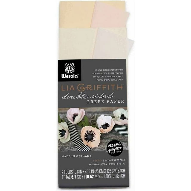 Lia Griffith Double-Sided Extra Fine Crepe Paper 2/Pkg