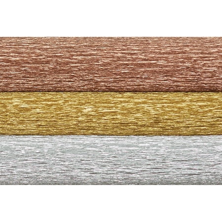 Lia Griffith Extra Fine Crepe Paper, Assorted Metallic, 3 Sheets