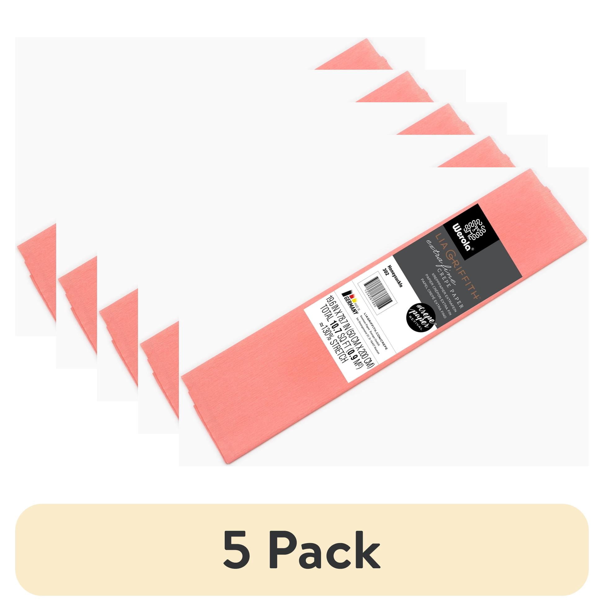 (5 pack) Lia Griffith Extra Fine Crepe Paper, Honeysuckle Colored Craft ...