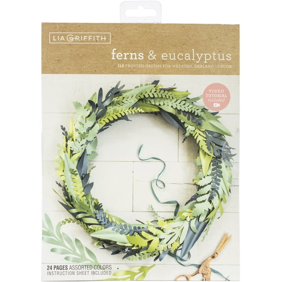 Lia Griffith Paper Stack 8.5"X11" 24/Pkg-Fern