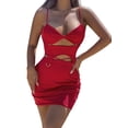 thumbnail image 1 of Liacowi 2 Piece Skirt Set for Women Spaghetti Strap Cropped Tank Tops Sexy Bodycon Mini Skirt Party Club Streetwear, 1 of 9
