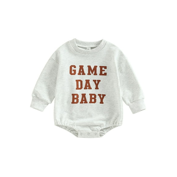 Liacowi Baby Boys Girls Clothes Infant Fall Onesie Romper 3 6 12 18 Months Newborn Long Sleeve Letters Print Bodysuit