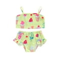 thumbnail image 1 of Liacowi Baby Girls 2Pcs Swimsuits Toddler Bikini Tankinis Set Swimwear Beachwear, 1 of 9