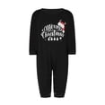 thumbnail image 1 of Liacowi Family Matching Christmas Pajamas Romper/Letter Print Long Sleeve Tops and Plaid Pants Sleepwear Set, 1 of 8