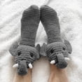 thumbnail image 1 of Liacowi Funny Animal Socks for Women Novelty Crocodile Floor Socks Christmas Creative 3D Knit Sock, 1 of 1