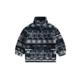 thumbnail image 1 of Liacowi Little Boy Autumn Winter Fleece Outwear Kids 1/3 Zipper Geometric Print Plush Coat Long Sleeve Warm Jackets 3-7 Years, 1 of 9