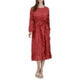 thumbnail image 1 of Liacowi  Mommy and Me Matching Clothes, Mom Kid Girls Dots Print Ruffle Dress with Belt, Baby Girls Romper Skirt, 1 of 5