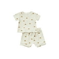 thumbnail image 1 of Liacowi Newborn Infant Baby Shorts Set T-Shirt Tops Jogger Shorts Outfit 2Pcs Summer Casual Clothes, 1 of 9