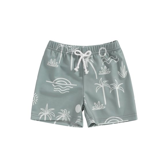 Liacowi Toddler Boys Swim Trunks 6M 1T 2T 3T 4T Shell Print Elastic Waist Swim Shorts Kids Baby Boys Summer Swimsuit Bathing Suit Beachwear 0-4 Years