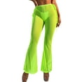 thumbnail image 1 of Liacowi Women Bikini Cover Up Pants Summer Bandage Cutout Sheer Beach Flare Pants for Swimsuit Swimwear, 1 of 5