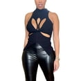 thumbnail image 1 of Liacowi Women Cut Out Tank Crop Tops Criss Cross Hollow Out Halter Vest Basic Slim Fit Off Shoulder Sleeveless Shirt Party Club Streetwear, 1 of 7