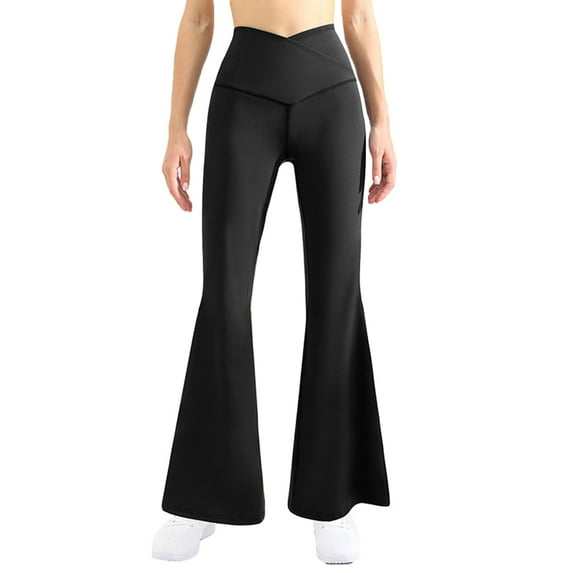 Liacowi Women Flare Yoga Pant High Waist Stretchy Bootcut Flared Leggings Gym Workout Pant Bell Bottom Trouser