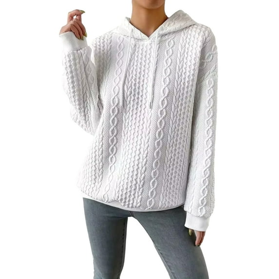 Liacowi Women Juniors Hooded Sweatshirt Long Sleeve Winter Warm Pullover Tops Casual Streetwear for Teen