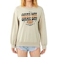 thumbnail image 1 of Liacowi Women Juniors Loose Sweatshirt Letter Print Long Sleeve Pullover Tops Casual Streetwear for Teen Plus Size S-3XL, 1 of 8