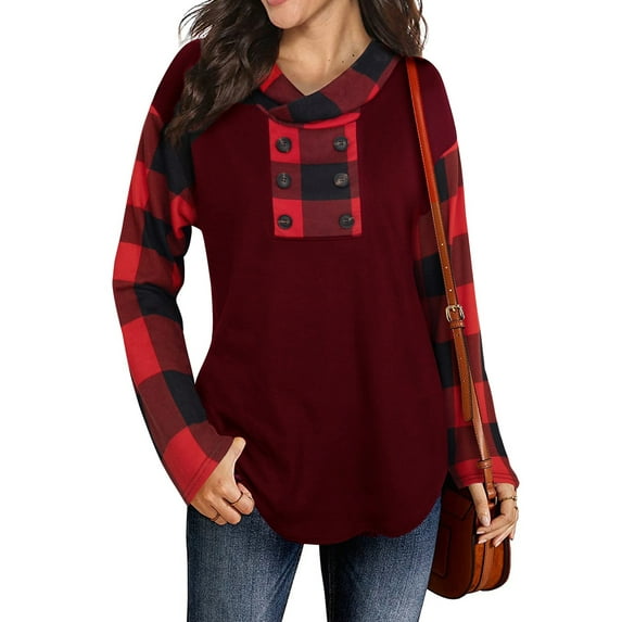 Liacowi Women Juniors Oversized Hooded Sweatshirt Contrast Color Long Sleeve Pullover Tops Casual Loose Streetwear for Teen