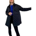 thumbnail image 1 of Liacowi Women Juniors Quilted Puffer Jacket Coat Winter Lightweight Long Sleeve Warm Outerwear with Belt Single Breasted Padded Overcoat, 1 of 6