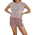thumbnail image 1 of Liacowi Women Knit 2 Piece Shorts Sets Sleeveless Pullover Tops High Waist Shorts Loungewear Outfit Tracksuits, 1 of 8