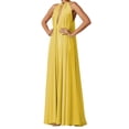thumbnail image 1 of Liacowi Women Long Dress Sleeveless Halter Dress Hollowed Solid Loose Summer Swing Dress for Vacation, 1 of 5