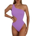 thumbnail image 1 of Liacowi Women Monokini Padded Swimwear One Piece Bikini Push Up Swimsuit Sexy One Shoulder Beachwear Bathing Suit, S-XL, 1 of 8