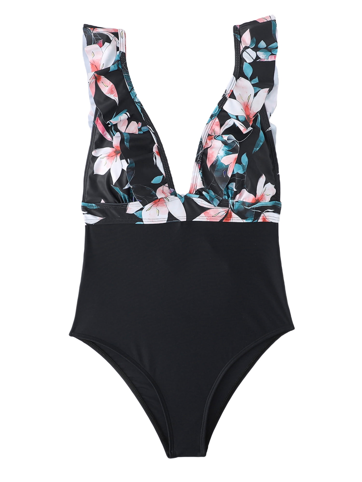 Women's Round Neck Backless One Piece Swimsuit | Summer main image 1