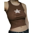 thumbnail image 1 of Liacowi Women Vintage Summer Tank Tops Retro Star Printed Sleeveless Crop Vest Tops for Streetwear, 1 of 3