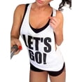 thumbnail image 1 of Liacowi Women Yoga Tops Fitness Tank Tops Sports Sleeveless Letter Print Loose Vest, 1 of 7