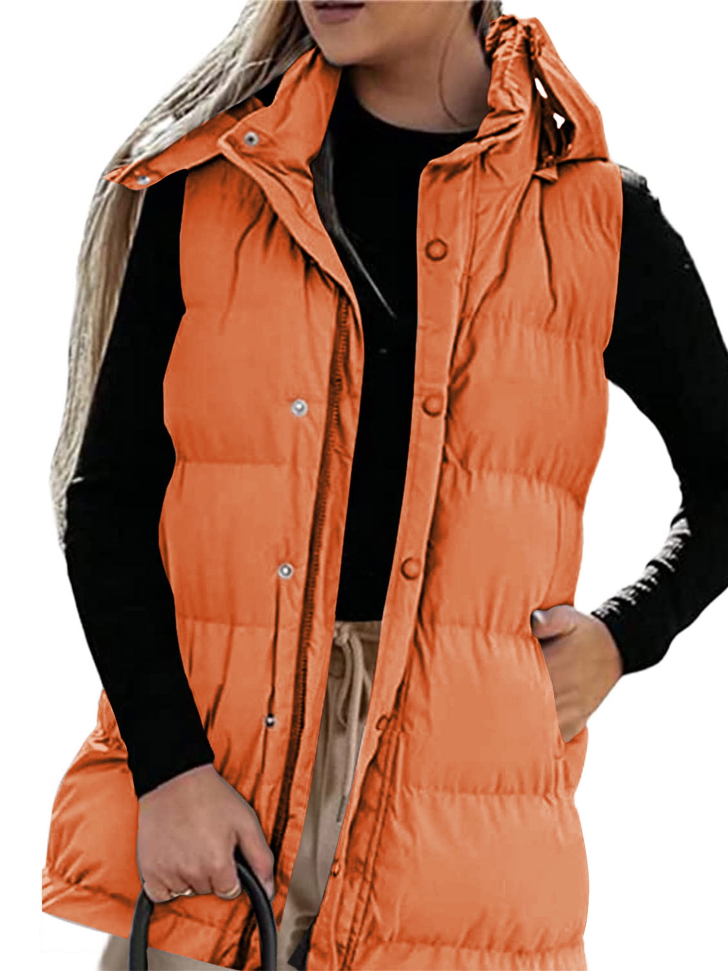 Liacowi Women's Down Vest Winter Warm Down Jackets Sleeveless Zip Up