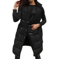 thumbnail image 1 of Liacowi Women’s Long Puffer Vest Fall Winter Warm Down Jackets Solid Color Sleeveless Padded Jacket Coat Stand Collar Quilted Waistcoat Outwear, 1 of 5