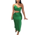 thumbnail image 1 of Liacowi Women's Sexy Spaghetti Strap Backless Long Midi Satin Bodycon Party Dress, 1 of 9