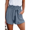 thumbnail image 1 of Liacowi Womens Juniors Girl Casual Summer Drawstring Shorts Elastic Waist Wide Leg Shorts Comfy Shorts with Pockets, 1 of 8