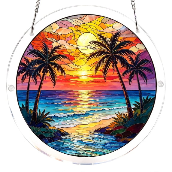 Liaiai Acrylic Jigsaw Puzzle Suncatcher,Animal Series Sun Catcher Stained Glass Acrylic Puzzle Decoration for Women Men Mom Birthday Gift Home Decor