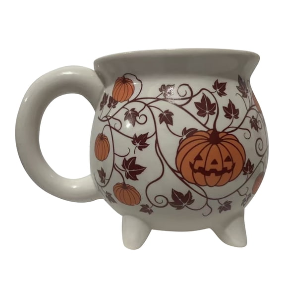 Liaiai Cauldron Ceramic Mug Coffee Cup, Novelty Halloween Drinkware Gift Kitchen Office Unique Mug for Tea, Coffee, Hot Chocolate, Fun Gift for Witchy & Fantasy Lovers