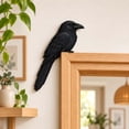 thumbnail image 1 of Liaiai Wooden Bird Door Topper, Rustic Woodland Bird Door Corner Home Decor, Cute Nature Accent for Cabin Farmhouse Bedroom Hallway Office Door Frame Decoration, 1 of 5