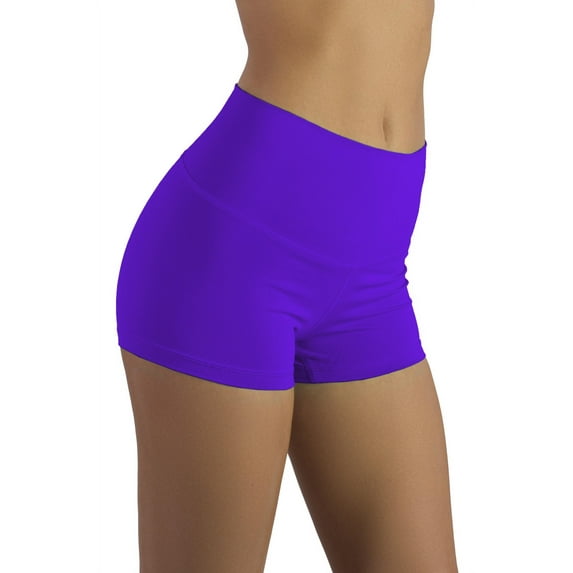 Liakada Dancewear Girls' High Waist Booty Shorts for Dance, Cheer, Yoga, Sports