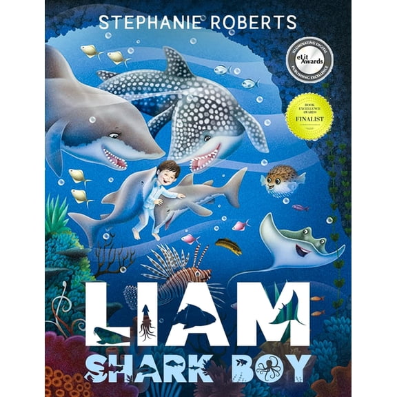 Liam Shark Boy: Fantasy Adventure (Kids Illustrated Books, Children's Books Ages 4-8, Bedtime Stories, Early Learning, M, (Paperback)