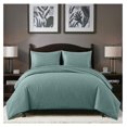 thumbnail image 1 of Liam Spa Blue King Size Bed in a Bag Comforter Set - 7 Pieces Coin Pattern Lightweight Comforter with Bed Sheets, Pillowcases & Shams Bedding Set for All Seasons, 1 of 2
