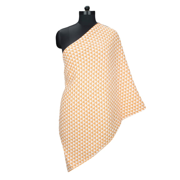 Liam Triangles Orange Blue Muslin Nursing Scarf