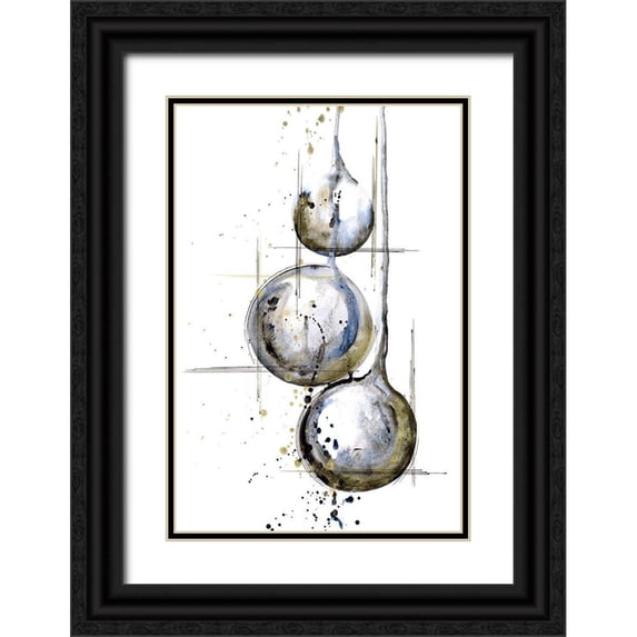 Liama, Lily 11x14 Black Ornate Wood Framed with Double Matting Museum Art Print Titled - Pioneer IV