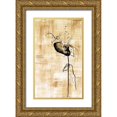thumbnail image 1 of Liama, Lily 21x32 Gold Ornate Wood Framed with Double Matting Museum Art Print Titled - Gilded Beauty III, 1 of 4